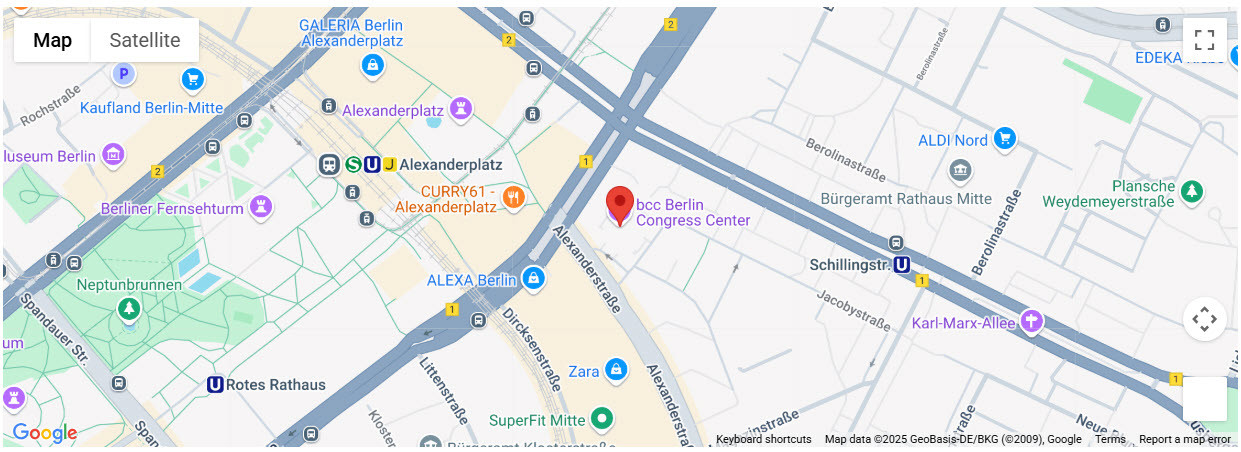 Google Maps, bcc congress center Berlin